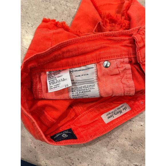 AG Adriano Goldschmied "The Mary Jane" Low Rise Cut Off Shorts size 25 - Picture 4 of 7